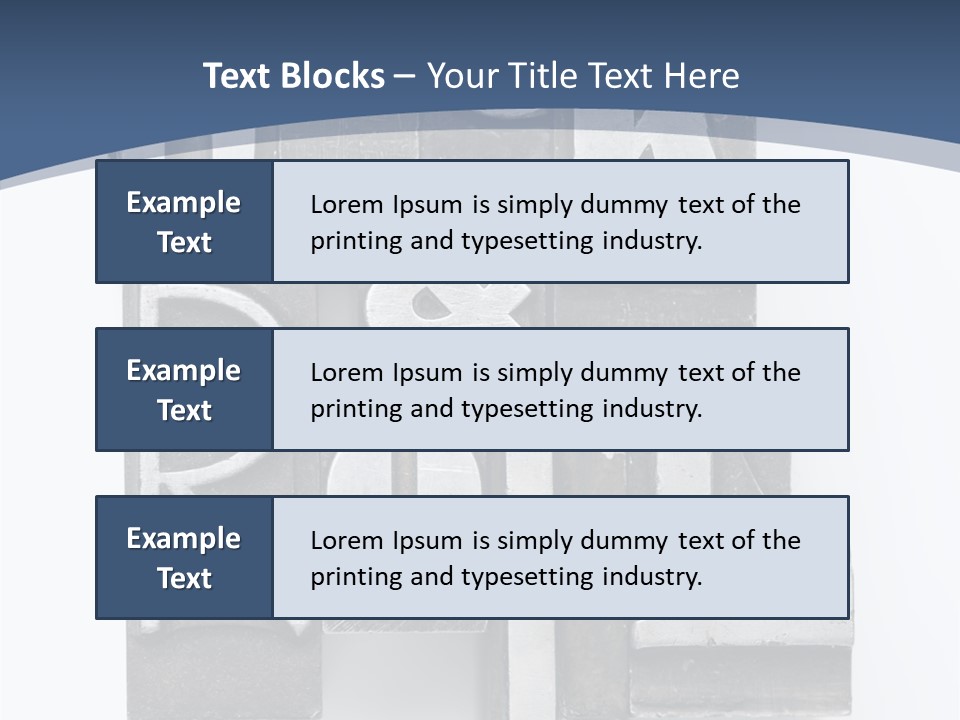 Grunge Letterpress Macro PowerPoint Template