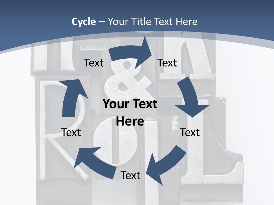 Grunge Letterpress Macro PowerPoint Template