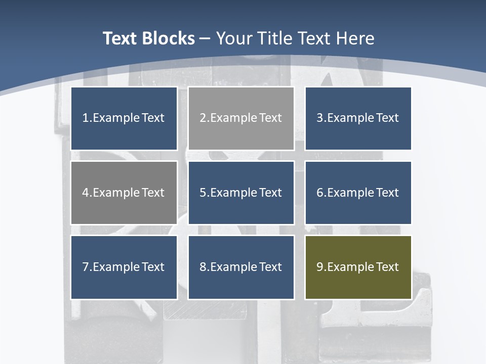 Grunge Letterpress Macro PowerPoint Template