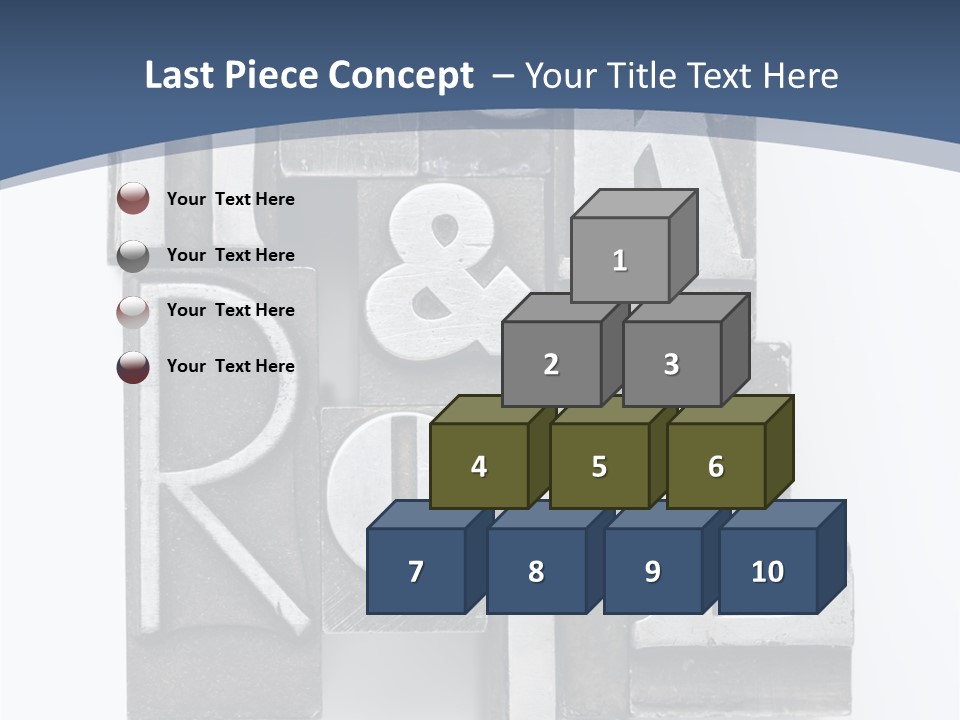 Grunge Letterpress Macro PowerPoint Template