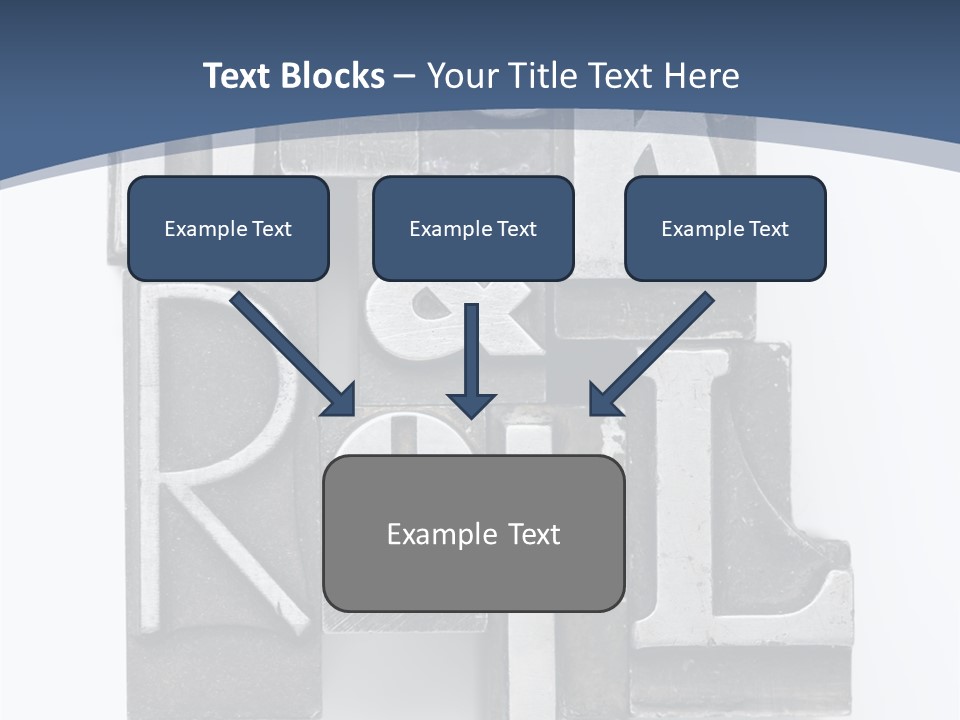 Grunge Letterpress Macro PowerPoint Template