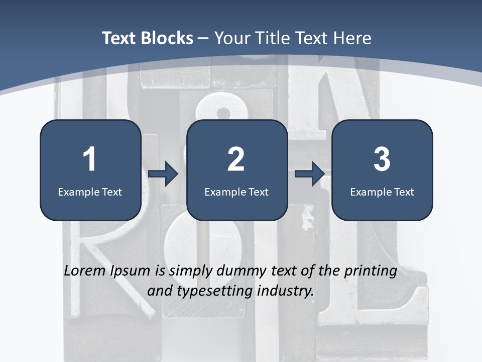 Grunge Letterpress Macro PowerPoint Template
