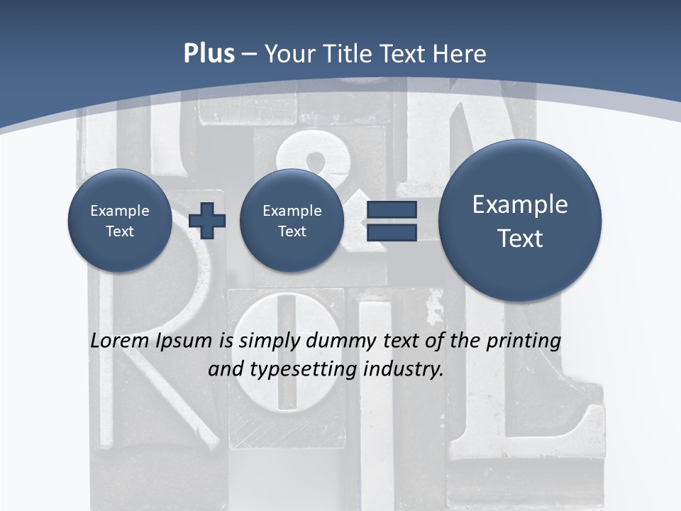 Grunge Letterpress Macro PowerPoint Template
