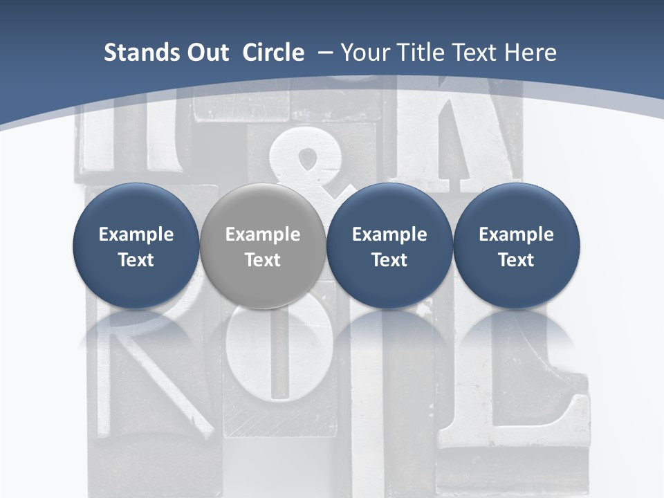 Grunge Letterpress Macro PowerPoint Template