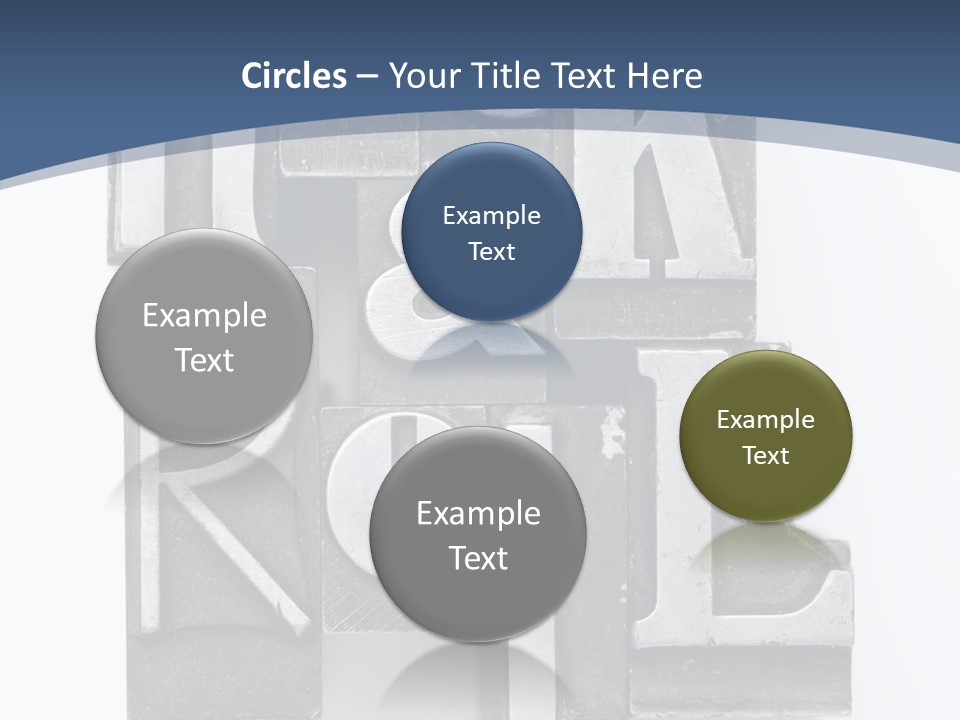 Grunge Letterpress Macro PowerPoint Template