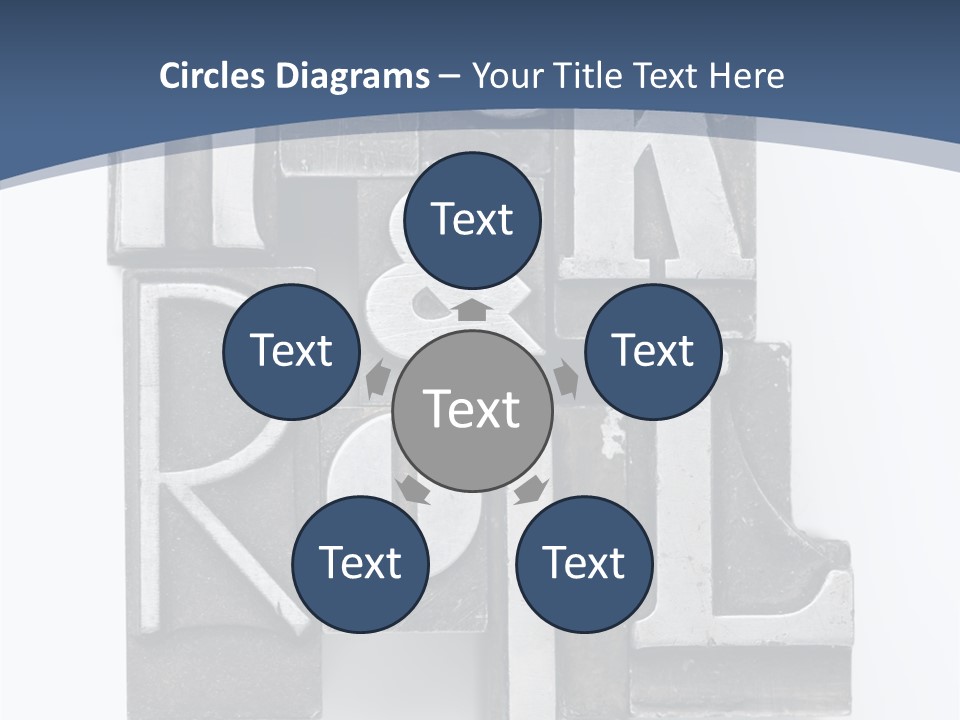 Grunge Letterpress Macro PowerPoint Template