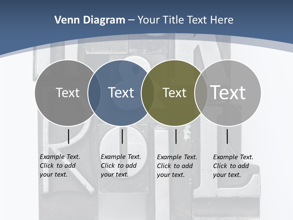 Grunge Letterpress Macro PowerPoint Template