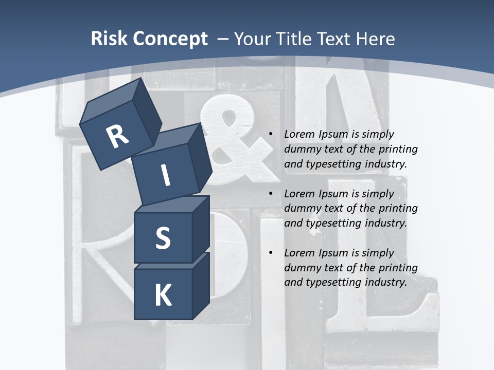 Grunge Letterpress Macro PowerPoint Template
