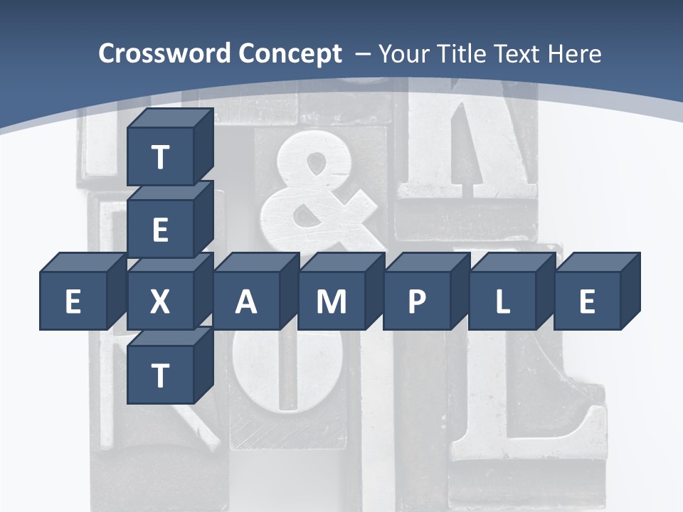 Grunge Letterpress Macro PowerPoint Template