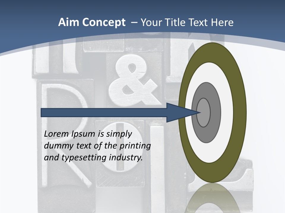 Grunge Letterpress Macro PowerPoint Template