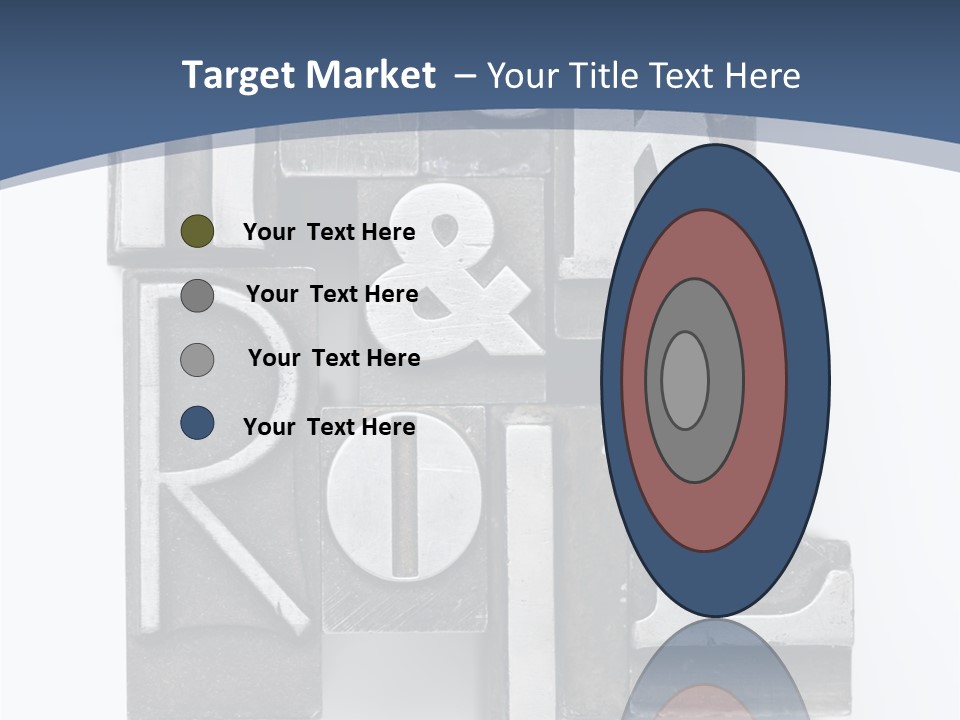 Grunge Letterpress Macro PowerPoint Template