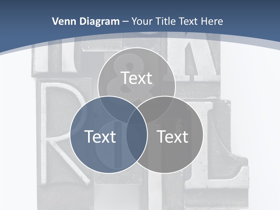 Grunge Letterpress Macro PowerPoint Template