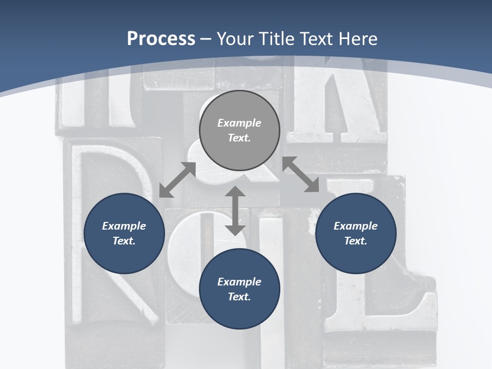 Grunge Letterpress Macro PowerPoint Template