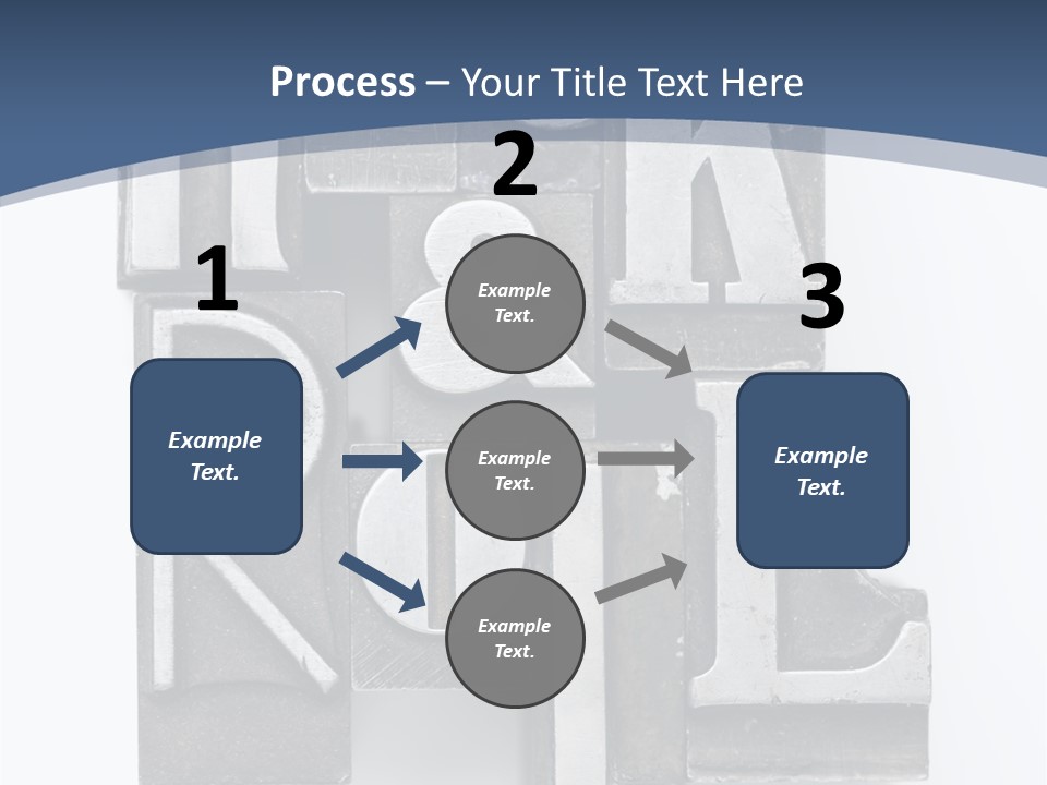 Grunge Letterpress Macro PowerPoint Template