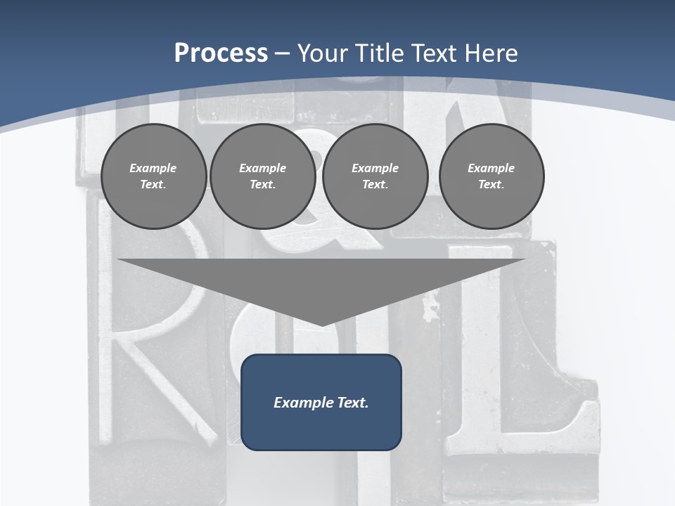 Grunge Letterpress Macro PowerPoint Template