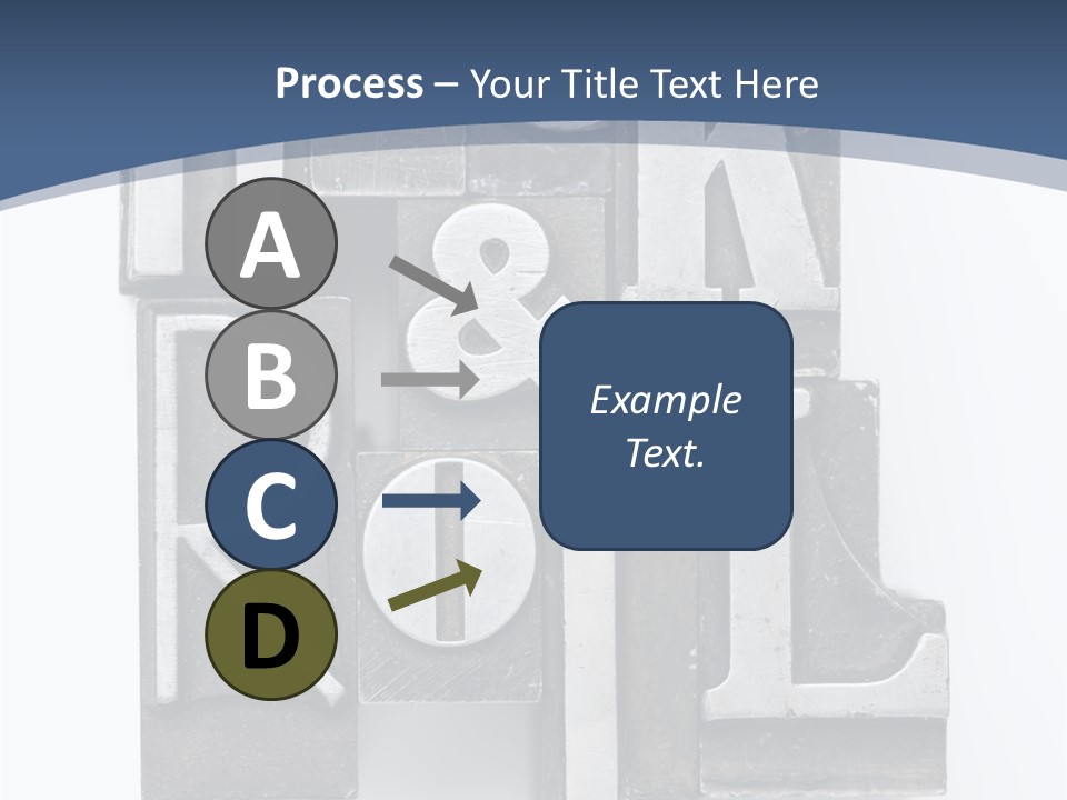 Grunge Letterpress Macro PowerPoint Template