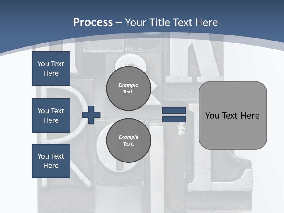 Grunge Letterpress Macro PowerPoint Template
