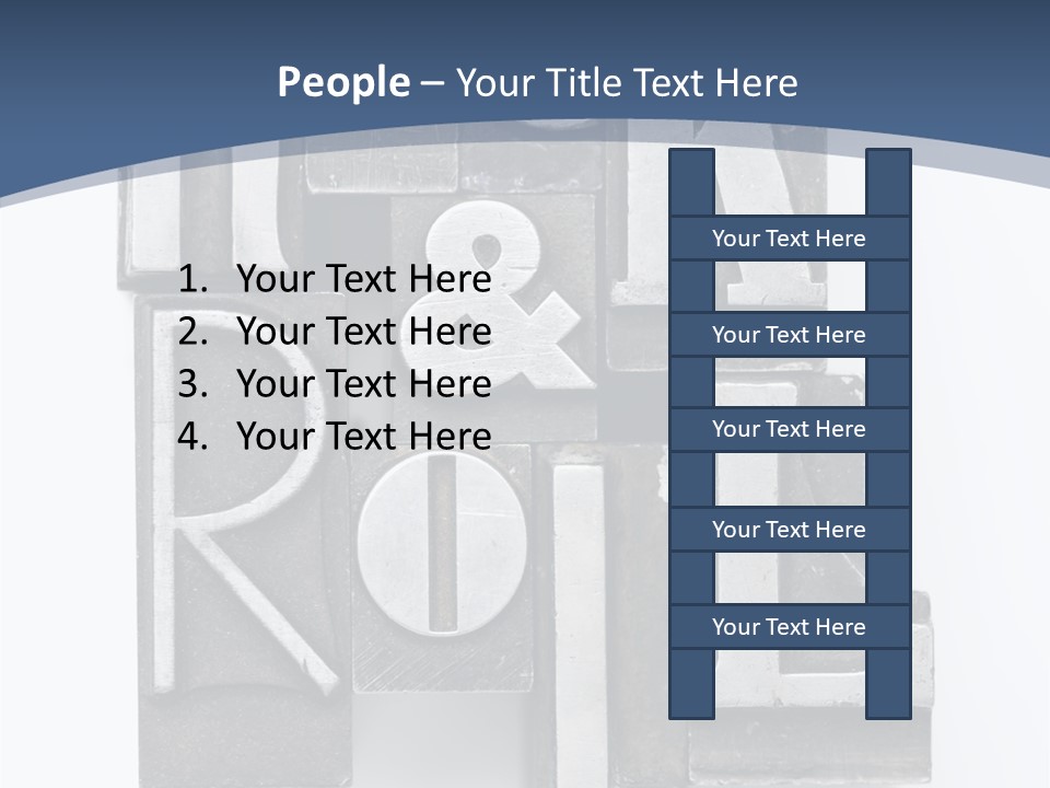 Grunge Letterpress Macro PowerPoint Template