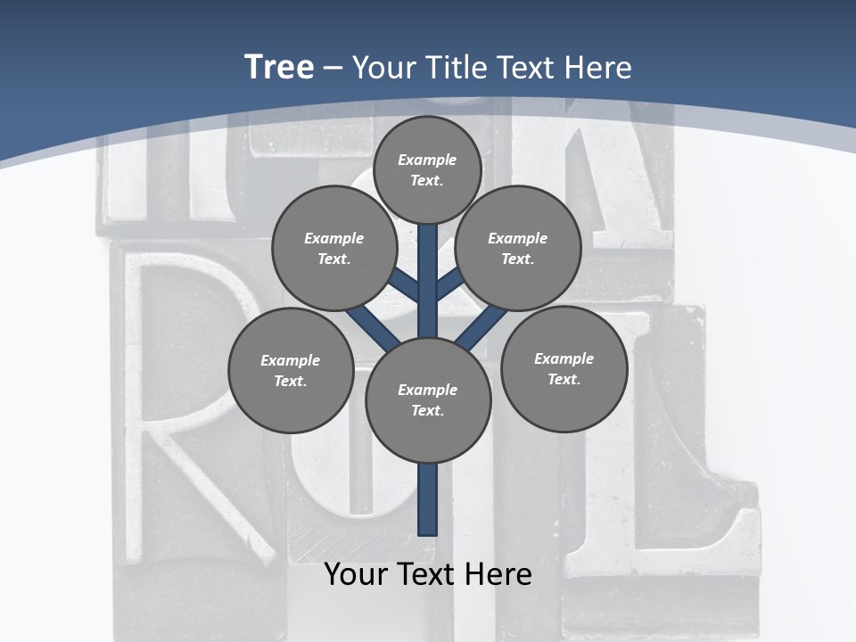 Grunge Letterpress Macro PowerPoint Template