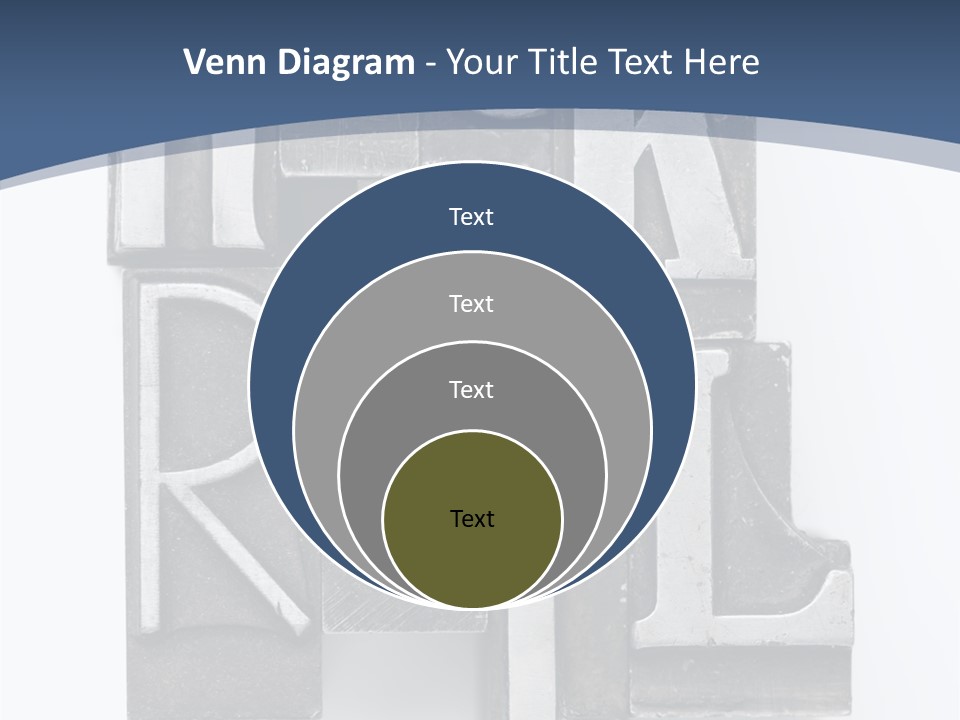 Grunge Letterpress Macro PowerPoint Template
