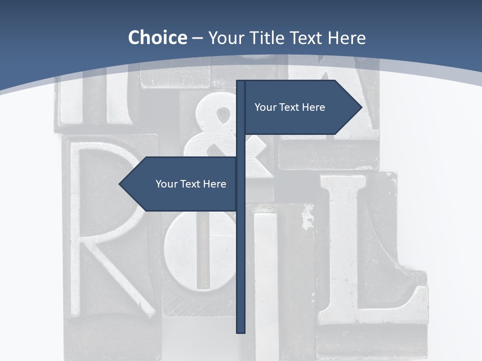 Grunge Letterpress Macro PowerPoint Template