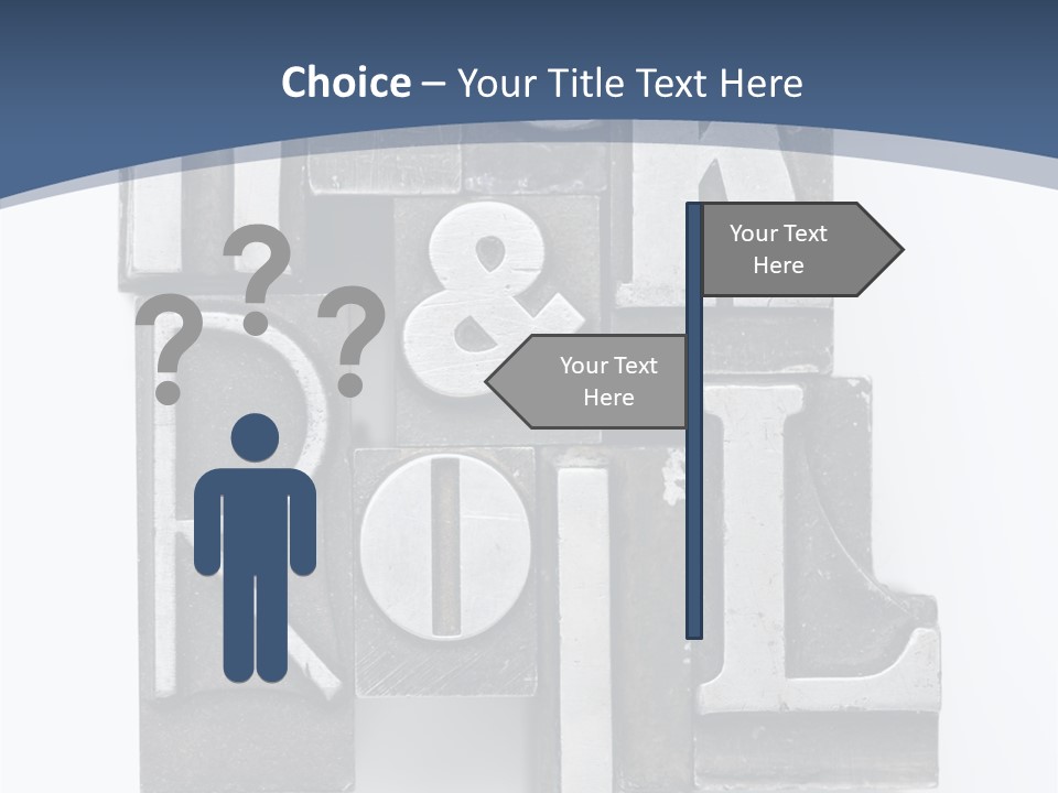 Grunge Letterpress Macro PowerPoint Template