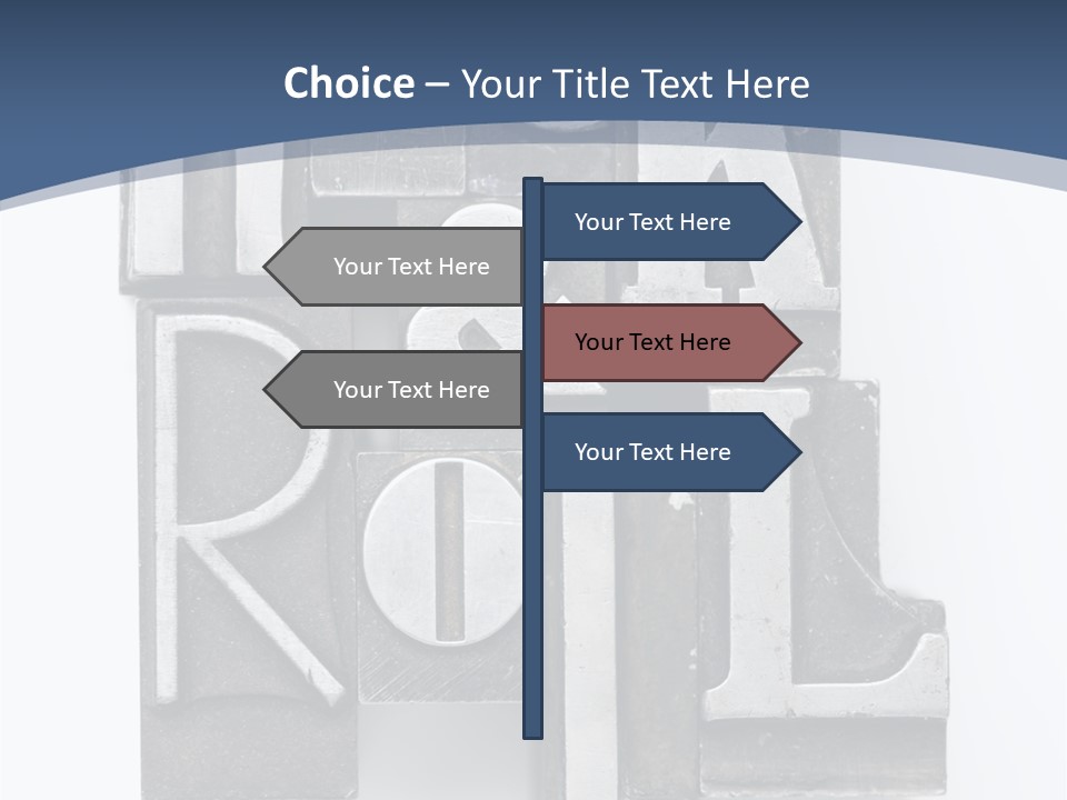 Grunge Letterpress Macro PowerPoint Template