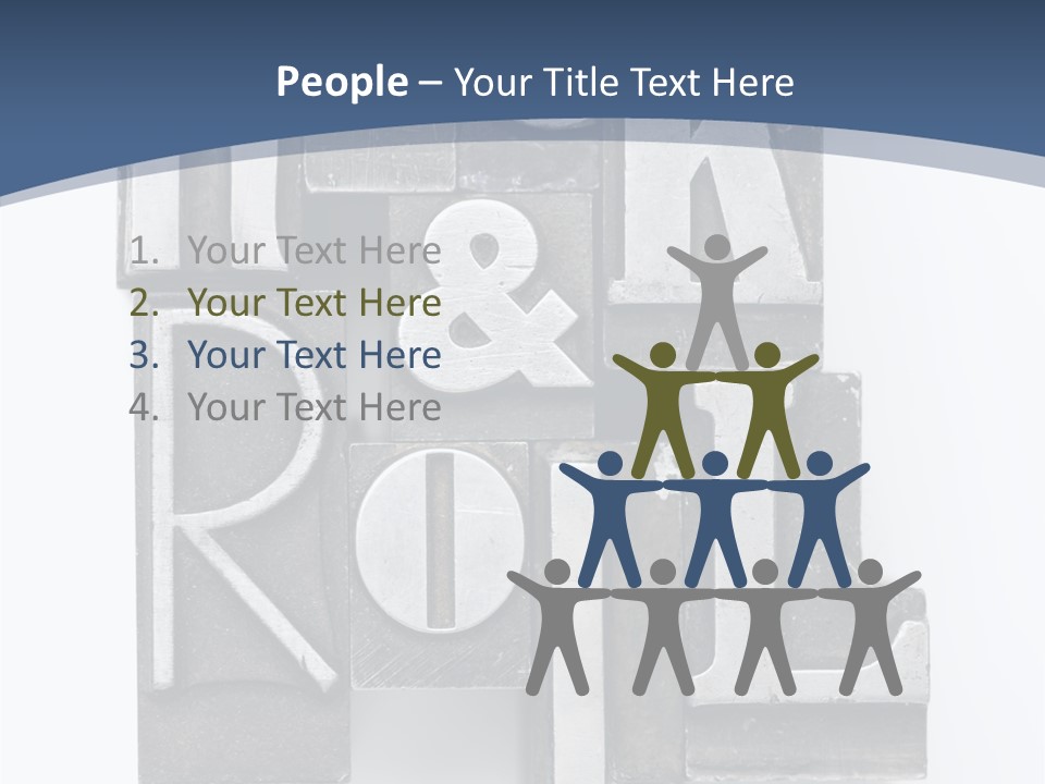 Grunge Letterpress Macro PowerPoint Template