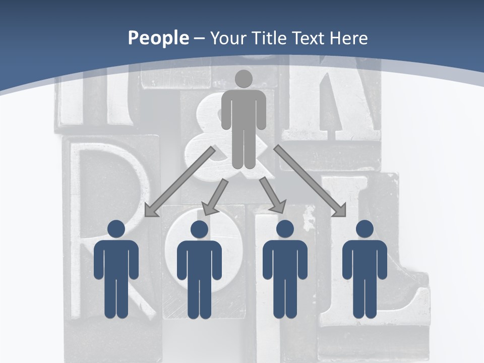 Grunge Letterpress Macro PowerPoint Template