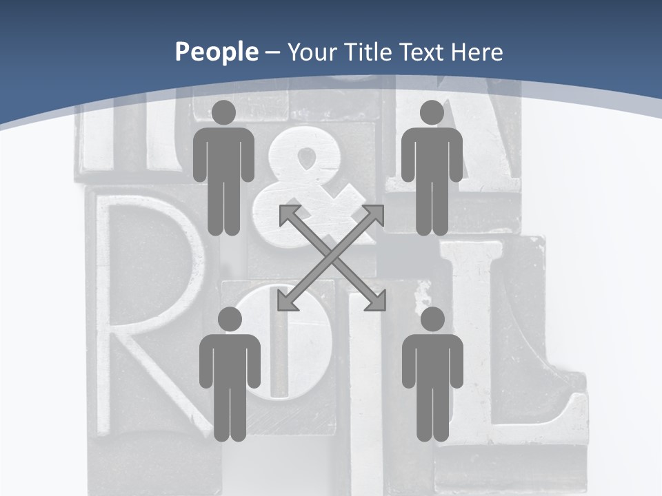 Grunge Letterpress Macro PowerPoint Template