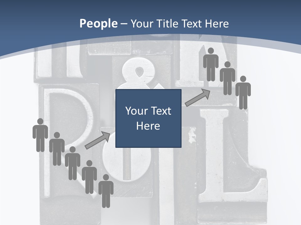 Grunge Letterpress Macro PowerPoint Template