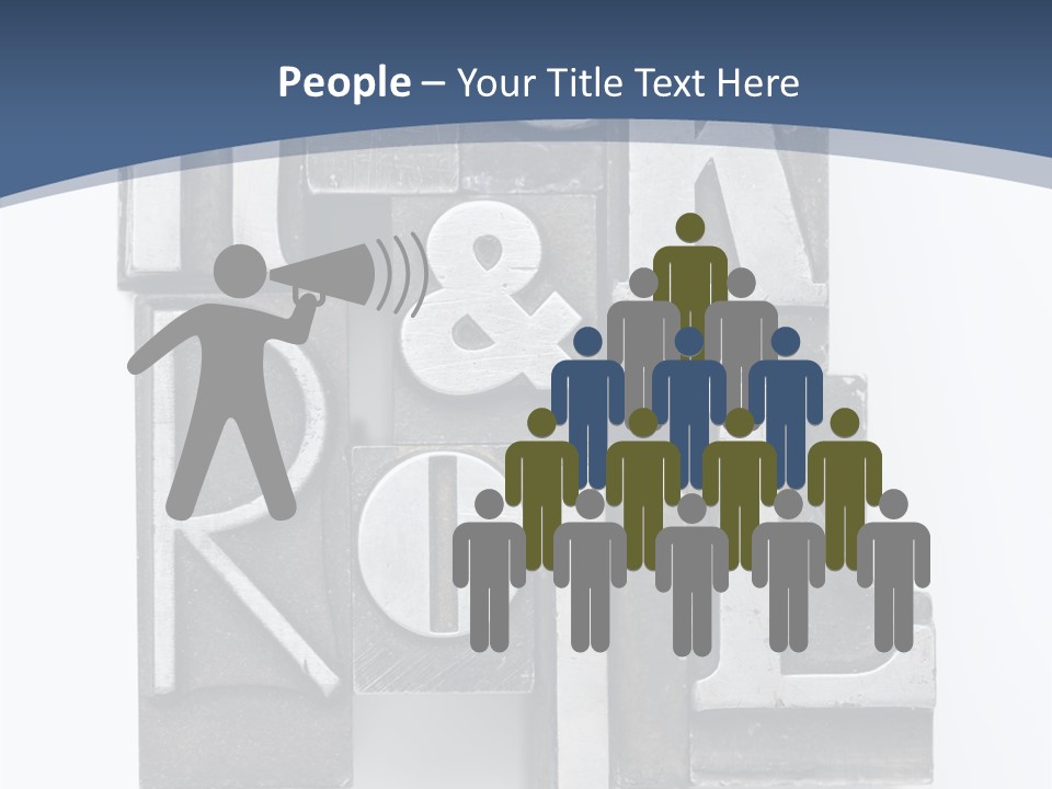 Grunge Letterpress Macro PowerPoint Template