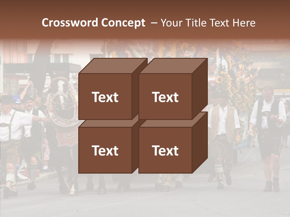 Leather Frankfurter Male PowerPoint Template