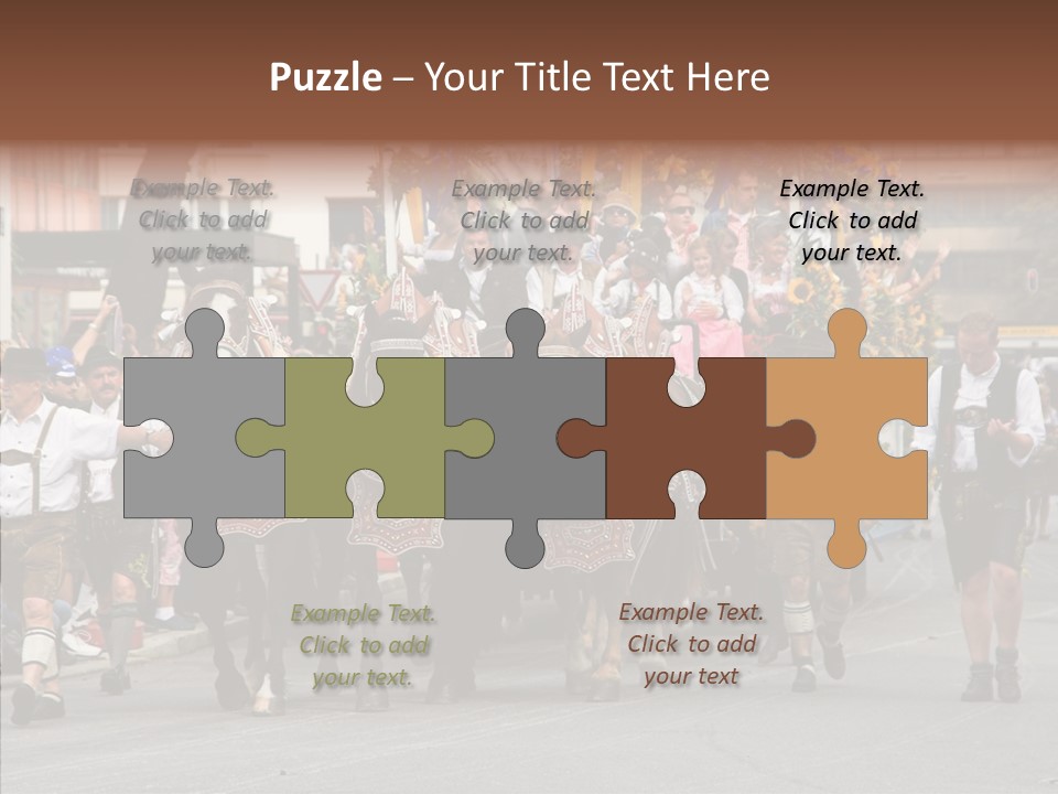 Leather Frankfurter Male PowerPoint Template