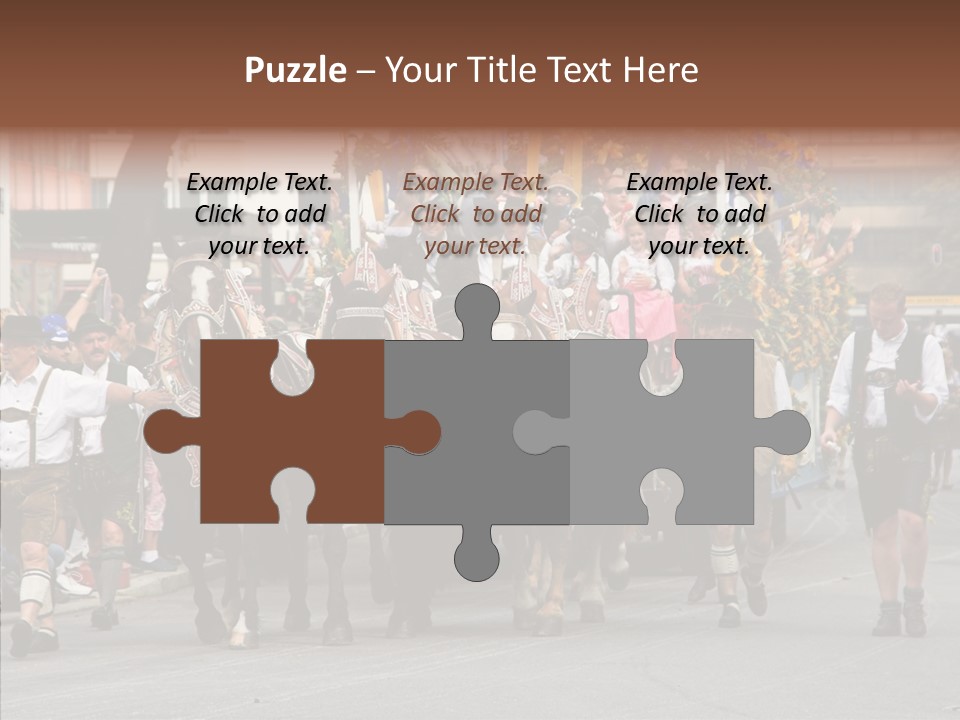 Leather Frankfurter Male PowerPoint Template