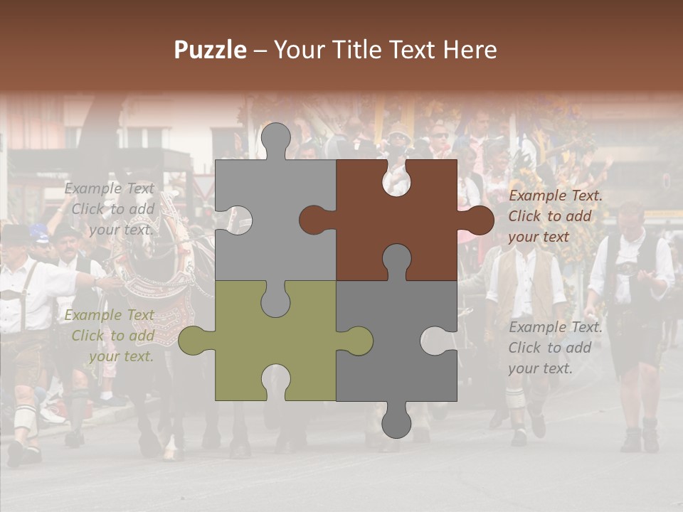 Leather Frankfurter Male PowerPoint Template