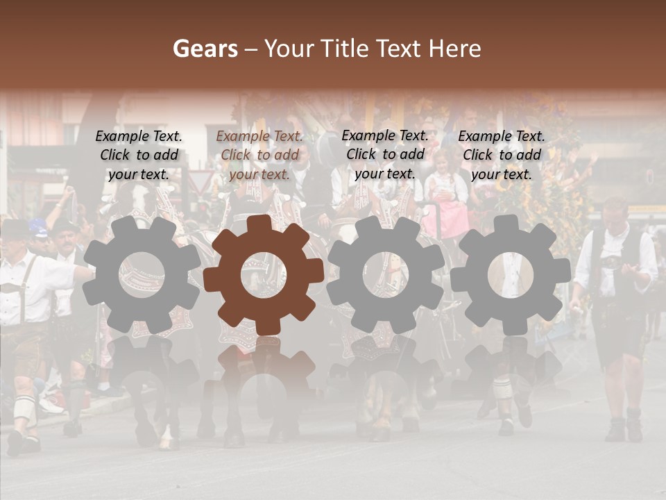 Leather Frankfurter Male PowerPoint Template