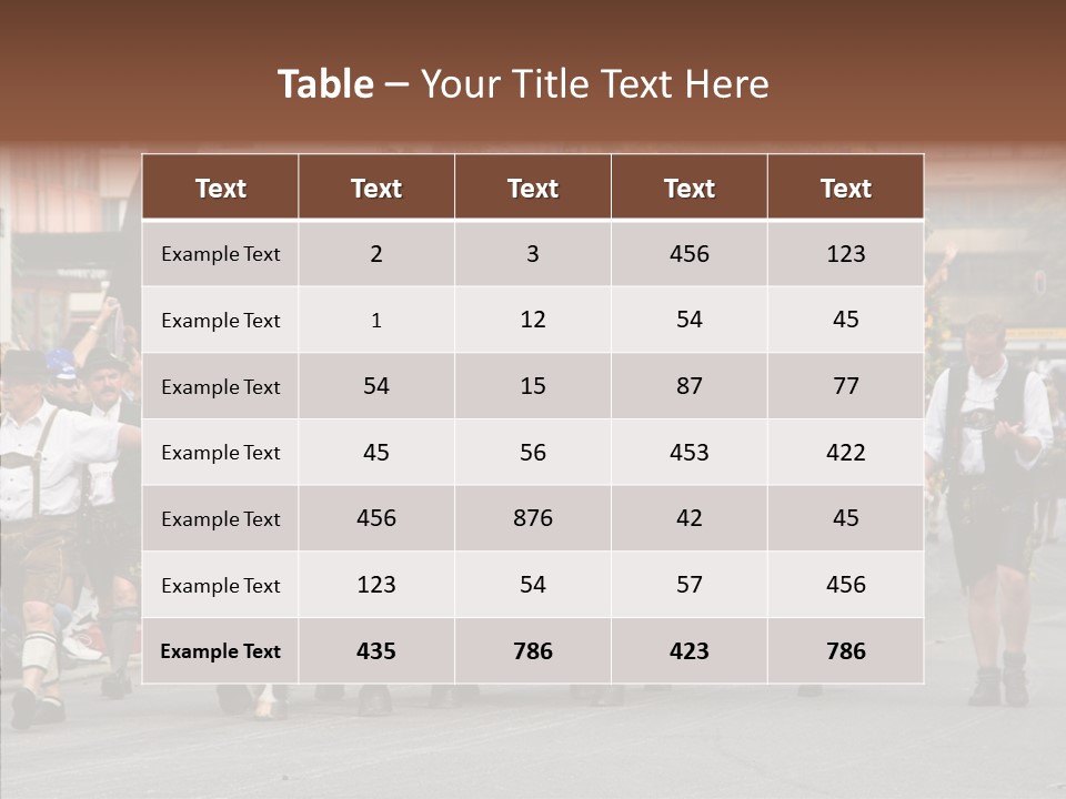 Leather Frankfurter Male PowerPoint Template