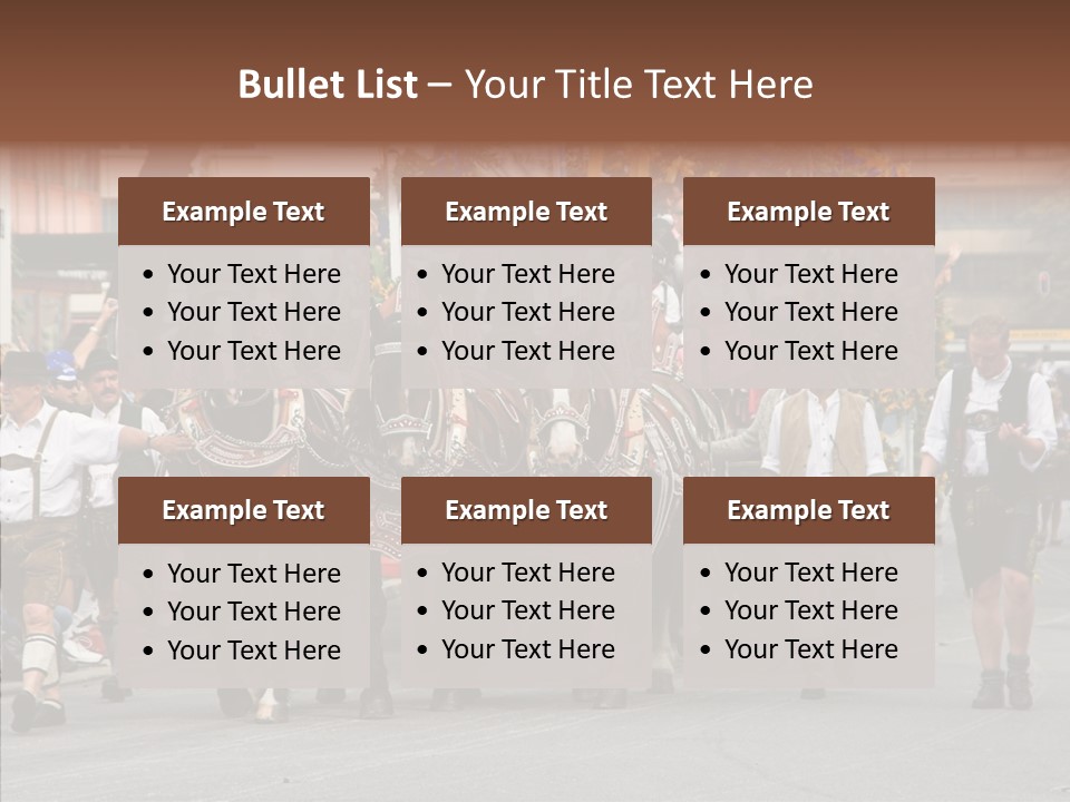 Leather Frankfurter Male PowerPoint Template