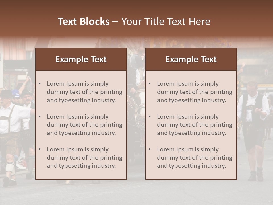 Leather Frankfurter Male PowerPoint Template