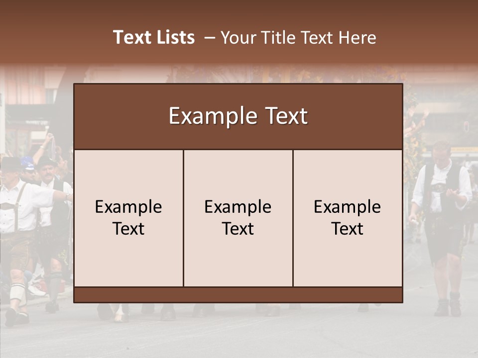 Leather Frankfurter Male PowerPoint Template