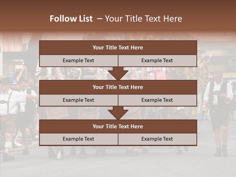 Leather Frankfurter Male PowerPoint Template