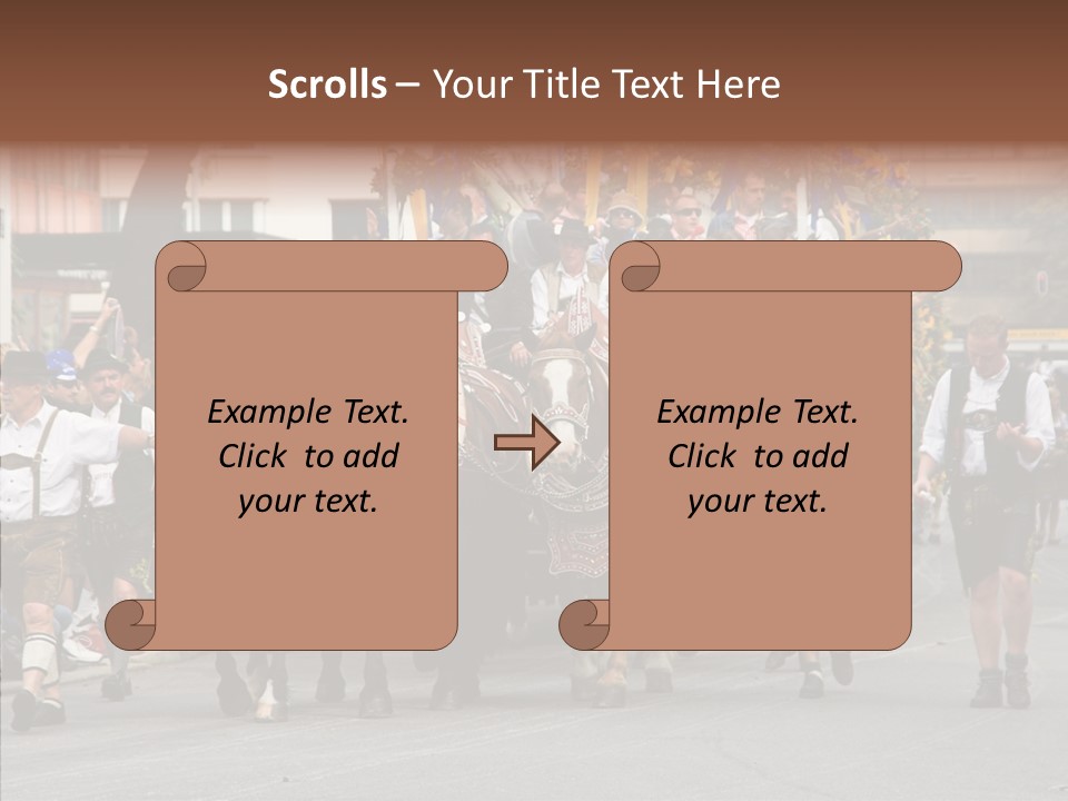 Leather Frankfurter Male PowerPoint Template