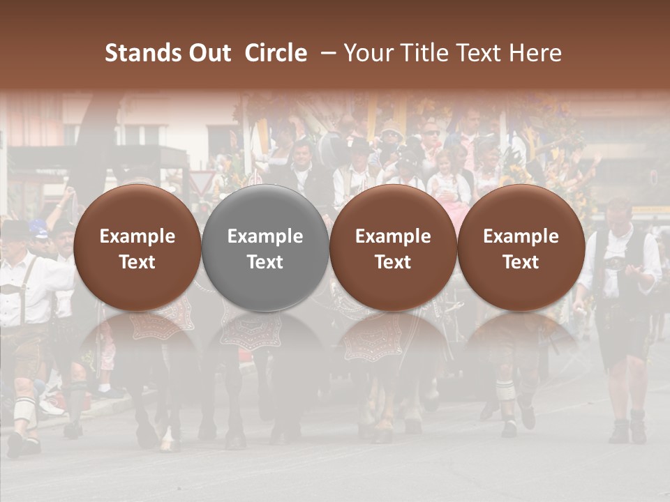 Leather Frankfurter Male PowerPoint Template