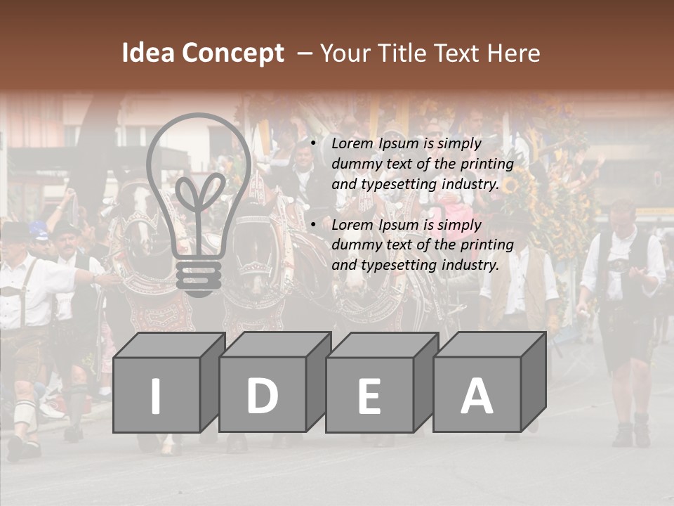 Leather Frankfurter Male PowerPoint Template