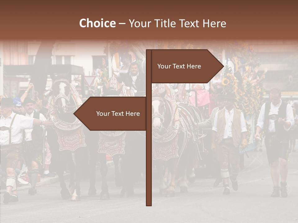 Leather Frankfurter Male PowerPoint Template