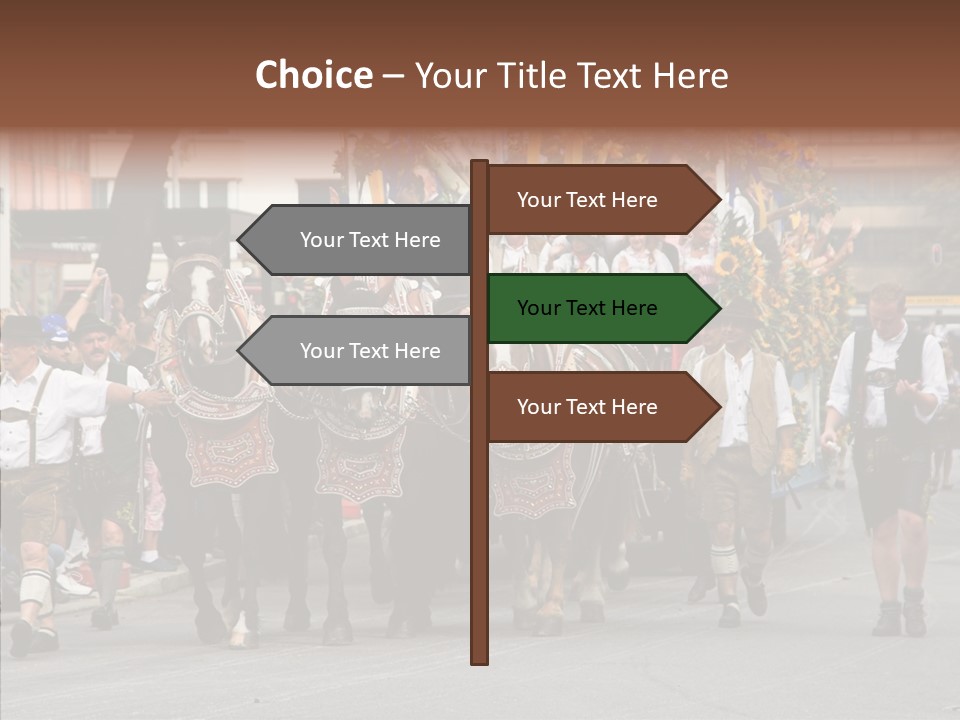 Leather Frankfurter Male PowerPoint Template