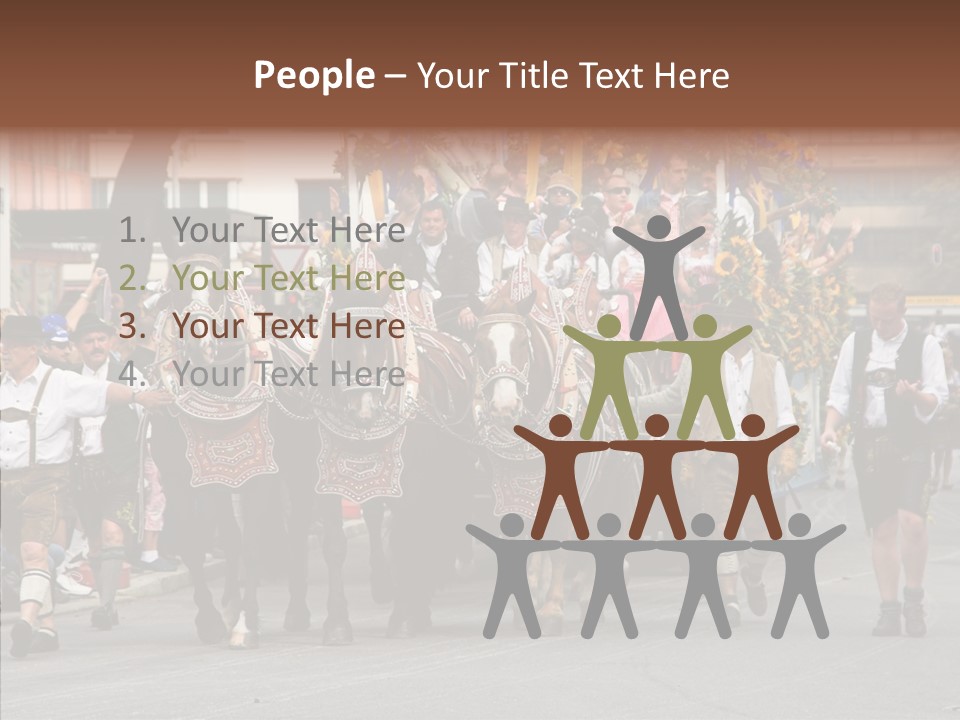 Leather Frankfurter Male PowerPoint Template