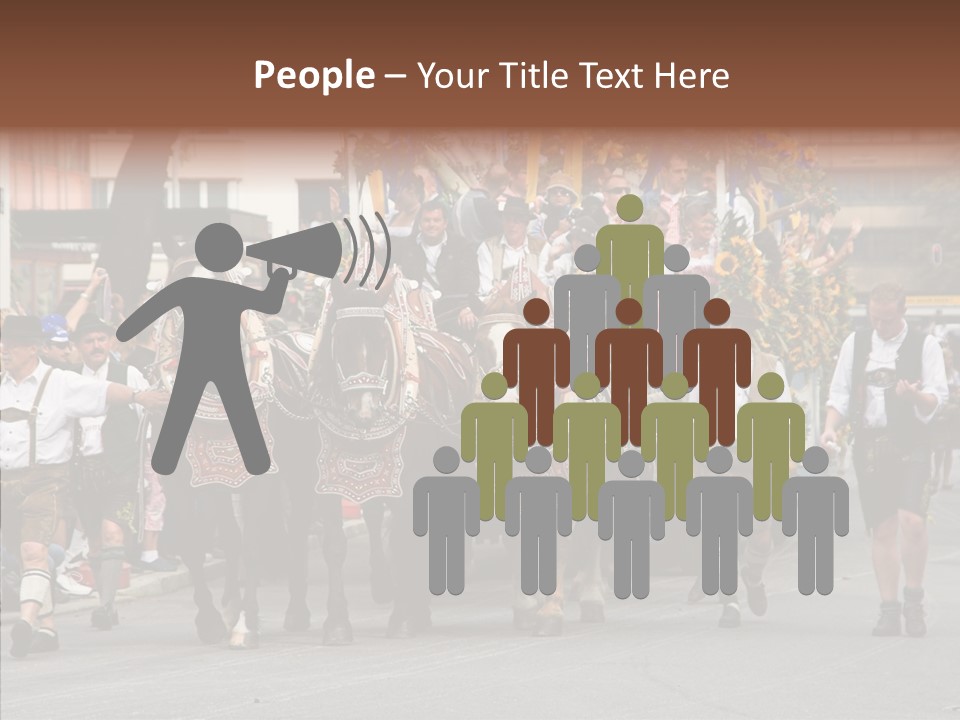 Leather Frankfurter Male PowerPoint Template