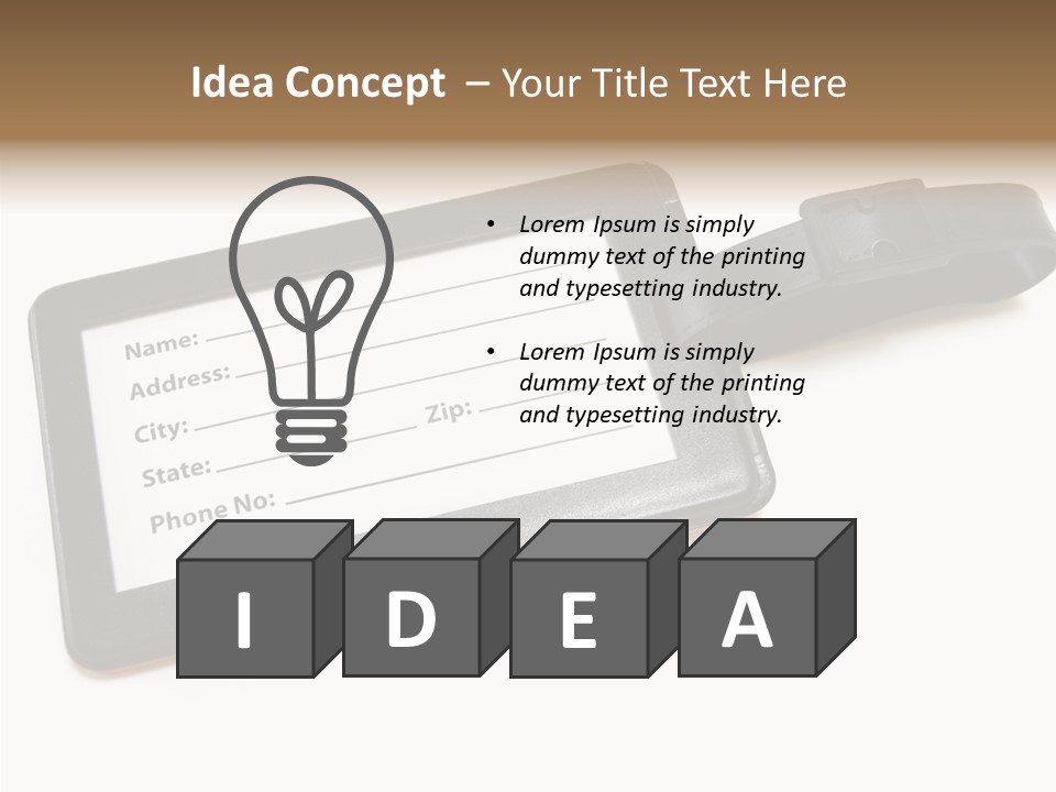 Vacation Piece Background PowerPoint Template